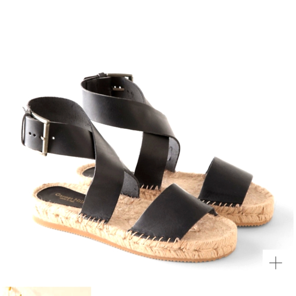 New Garnet Hill ADELINA ESPADRILLE SANDALS, Size 6